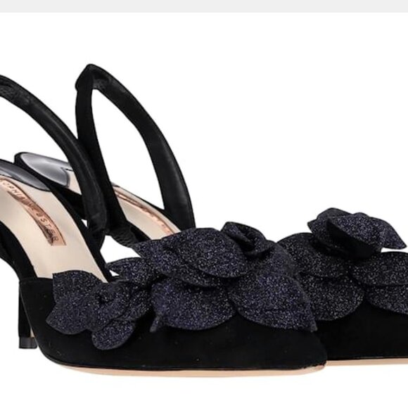 Sophia Webster Suede Glitter Pumps - Picture 1 of 7